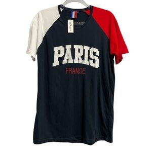 O'PARistyle Navy Blue Short Sleeve Paris Tee Size XL